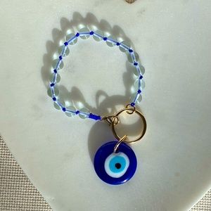 Evil Eye Keychain/Purse Charm Wristlet